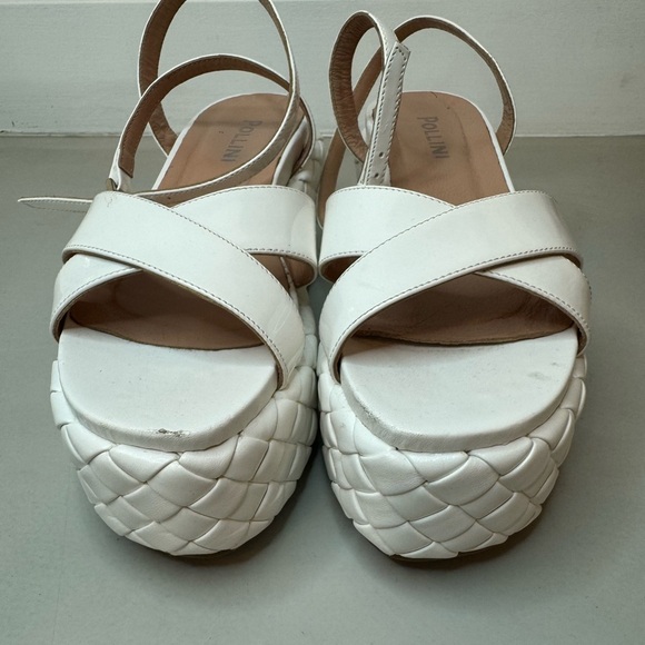 Pollini White Wedge Sandals – Size 7 – Made in Italy - Picture 17 of 17